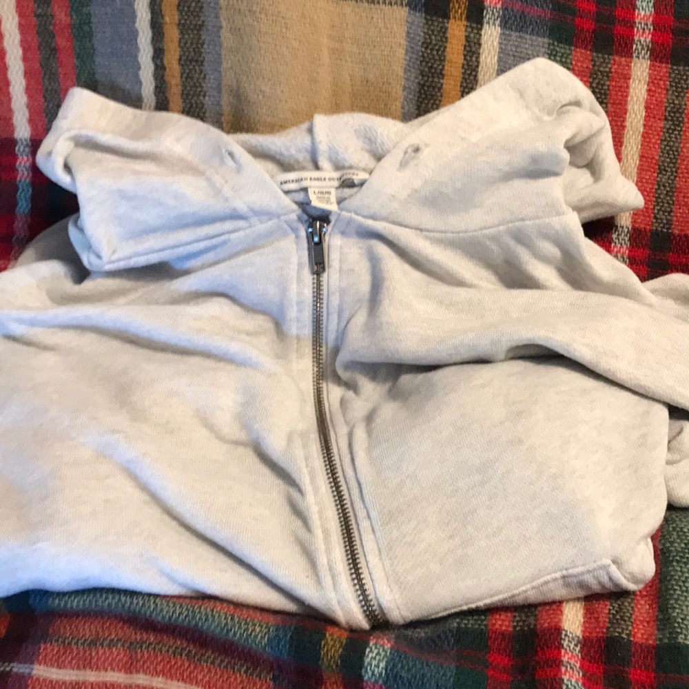 American Eagle Zip Up Hooded Sweat Jacket